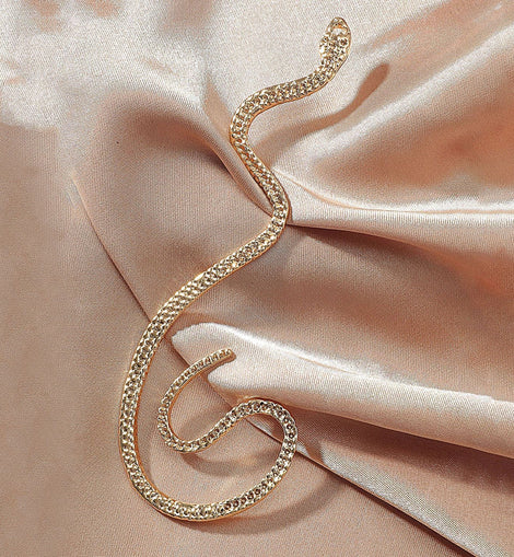 Ear Clip Vintage Zircon Snake-shaped Earrings Emiraa